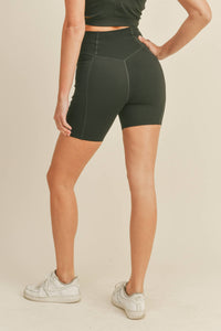 Black Power Sculpt Eco Biker Short: Black