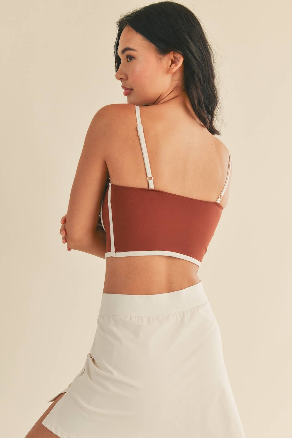 Cinnamon Sculpting Bra Tank: Cinnamon / S