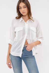 Lightweight Collared Button Down