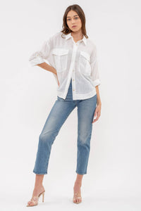 Lightweight Collared Button Down