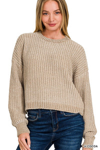 Cocoa Cozy Up Chenille Sweater