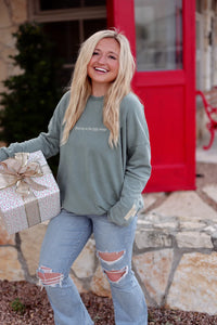 Joyful Acid Washed Pullover