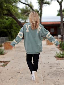 Joyful Acid Washed Pullover