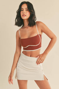 Cinnamon Sculpting Bra Tank: Cinnamon / S