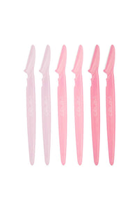 Celavi RZC008BU Pink Multi-Purpose Eyebrow Razor - 6 pcs